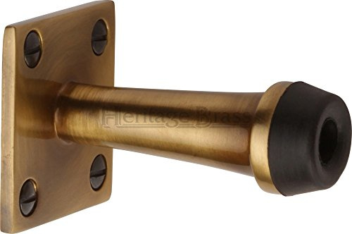 Türstopper zur Wandmontage, Größe: 6,4 cm Breite, Oberfläche: Messing antik