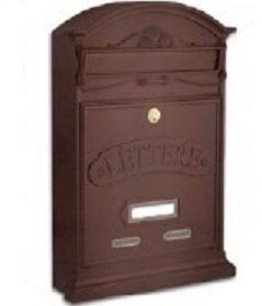 Alubox Cassetta postale serie 'lettere' ruggine