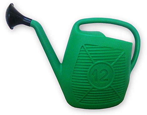 Innaffiatoio plastica 6 litri col.verde ecoplast annaffiatoio giardino con manico