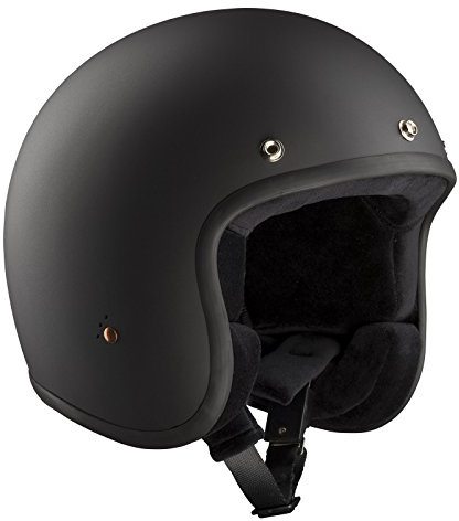 Bandit Helmets Motorradhelm ECE Jet, ECE 22-05 geprüfter Jethelm in kleiner Bauweise,Größe:ECE-S(55-56);Farbe:ECE dull black