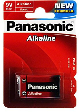 Panasonic Battery Alkaline Power 9V Block