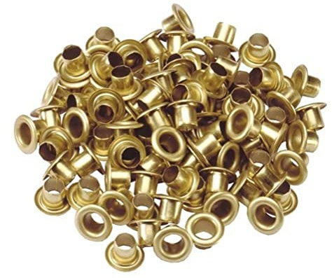 Ösen Messing B 5,0 mm 100 Stück, mehrfarbig