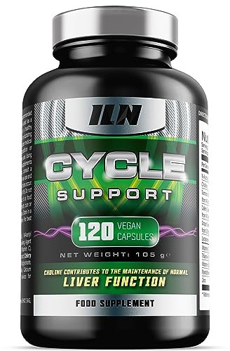 Cycle Support Supplement - NAC, Hawthorn Berry and with Choline for Normal Liver Function - Vegan and Vegetarian Suitable (120 Capsules)