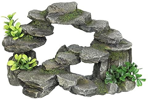 Nobby Aqua Ornaments FELSBOGEN mit Pflanzen, 26,5 x 15 x 16,5 cm, 1 Stück