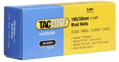 Tacwise 0398 Stauchkopfnägel Brad Typ 18G / 32 mm, verzinkt, 32mm