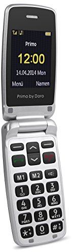 Primo 405 by Doro grau GSM Mobiltelefon (0,3 MP-Kamera, Bluetooth, Taschenlampe)