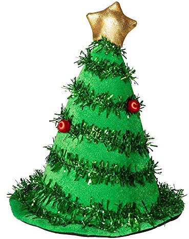 Boland- Cappello Albero di Natale per Adulti, Verde, Taglia Unica, 13406