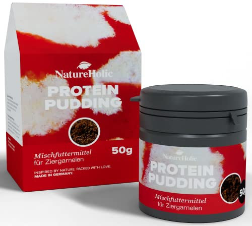 NatureHolic - ProteinPudding Garnelenfutter I Proteine für Wirbellose I beliebte weiche Konsistenz I schonend hergestelt I Made in Germany I 50ml