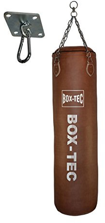 BOX-TEC Boxsack Retro Studioline 120cm, gefüllt inkl. Karabiner, Vierpunkt-Kette und massivem Deckenhaken