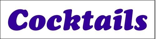 KIWISTAR - Werbeplane - Cocktails - 300cmx100cm - Plane Banner Gerüstplane