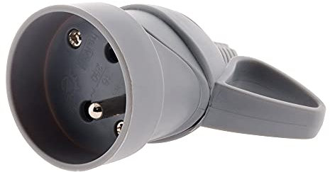 Fiche femelle anneau 16A 2P+T - gris - Zenitech