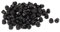 sourcing map 100Pcs Écrou Borgne Noir M6 Hexagonal Dôme Clous Carbure Acier Décoratif pour Vis Boulon
