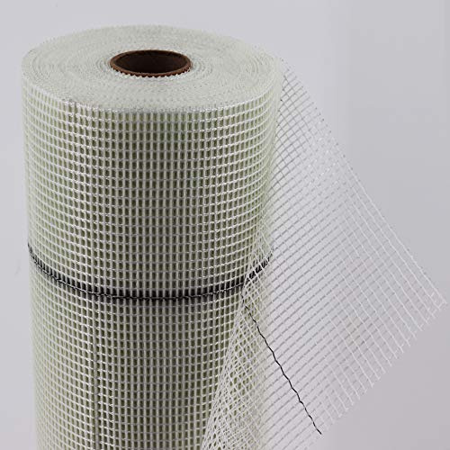 Rouleau tissu de renfort Aquagart 1 m de large I tissu plâtre ETICS tissu fibre de verre 165 g/m² I tissu renfort extérieur I isolation façade I tissu support plâtre maille 4x4 mm (100m²)