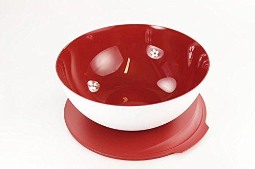 TUPPERWARE Allegra 5,0 L rot weiß Servier Schüssel Schale Servierschalen