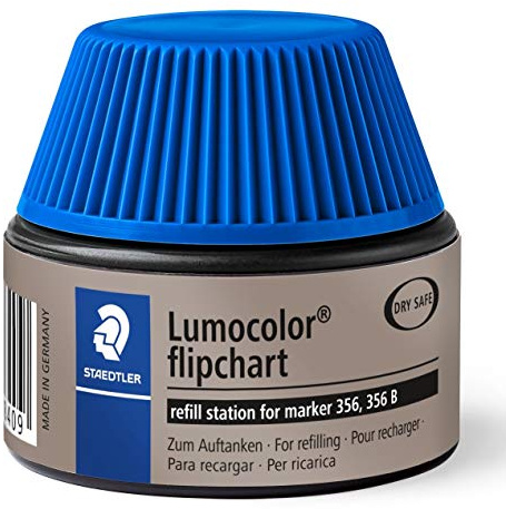 STAEDTLER Lumocolor 488 56 Nachfüllstation – Blau, 30 ml | Für Flipchart Marker 356 & 356 B – schreibbereit in Minuten – Art.-Nr. 488 56-3