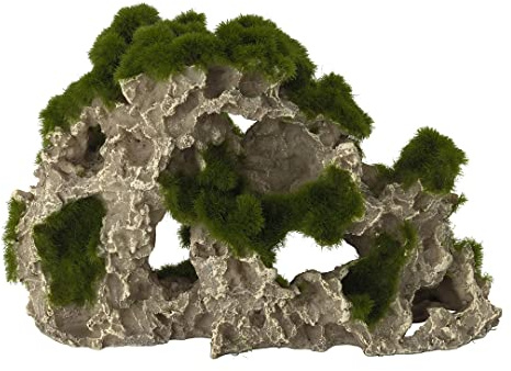 Aqua Della, Dekoration für Aquarium, römischer Schädel S - 11x7,3 x 9,5 cm, Ornament in Polyesterharz, Nicht -toxischem und neutralem pH, für frisches und gesalzenes Wasseraquarium