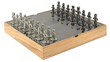 Umbra Buddy Holz Schachspiel für Erwachsene und Kinder, Eschenholz