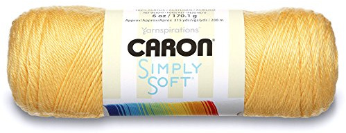 Caron H9700-9755 Simply Soft Solids Yarn, 6 oz, Sunshine