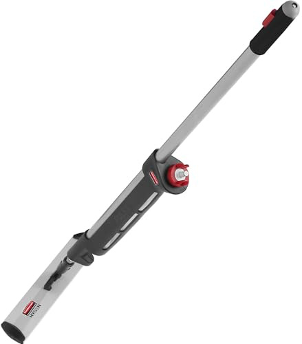 Rubbermaid Commercial Products Hygen Pulse Microfibre Mop Kit Single Sided Frame 40cm Grey/Black 1861160