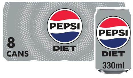 Pepsi Diet Cola Cans 8 x 330 ml