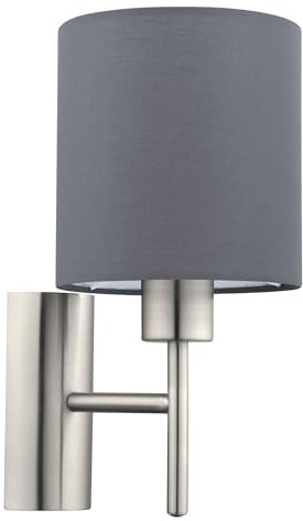 EGLO Wandlampe Pasteri, 1 flammige Textil Wandleuchte