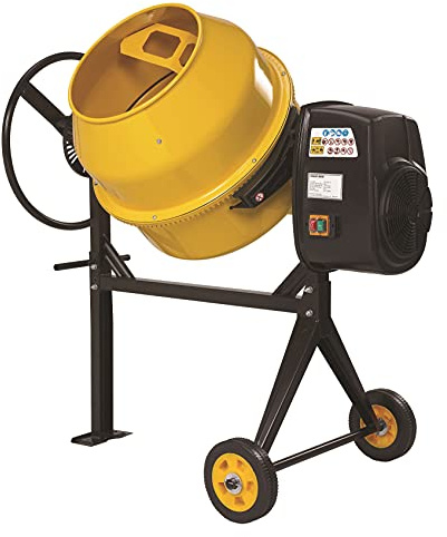 The Handy THLCHCM Electric H-frame cement mixer, 125 litre drum capacity, 90 litre mixing capacity, 550w – 1 year warranty