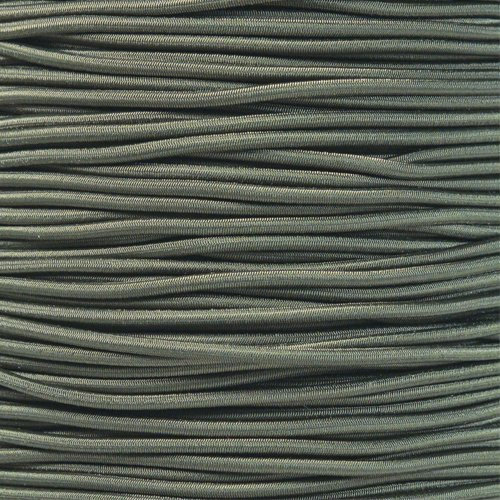 PARACORD PLANET 7,6 m langes Gummiseil (auch bekannt als Bungee-Seil) für Ersatz, Reparatur und im Freien, Olivgrün