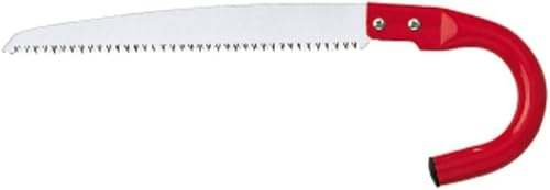 AUSONIA - 34147 ASTSÄGE BAUMSAGE GARTENSAGE TURBO GEBOGEN MIT SCHIRMGRIFF AUS LACKIERTEM EISEN UND 35 CM CHROMATIERTEM IMPULSGEHÄRTETEM SÄGEBLATT