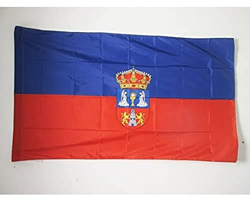 AZ FLAG Bandera Provincia de Lugo 150x90 cm Española Poliéster 100D Funda | Uso interior y exterior Enseña costuras dobles y bordes reforzados con funda para mástil
