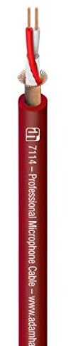 7114 RED Mikrofonkabel 2 x 0, 31 mm² rot