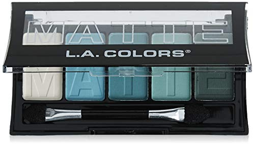 LA COLOR 5 COLOR MATTE EYESHADOW (Teal Argyle) by LA Color