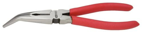 KS Tools 115.1318 Pinza a Punte Mezzotonde Classic, Piegate, 165 mm