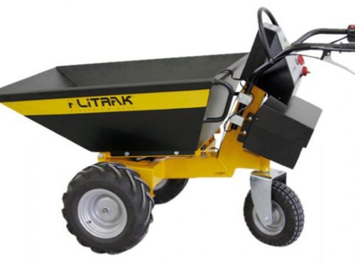 Alitrak Brouette Électrique 500-2 Batteries - 500kg Noir Aluminium
