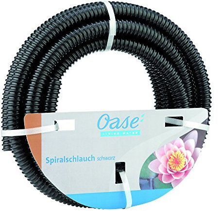 Oase Spiral Hose 1 1/2 Inch 5 m PVC Material Suitable for 1 Bar (Operating Pressure) Black