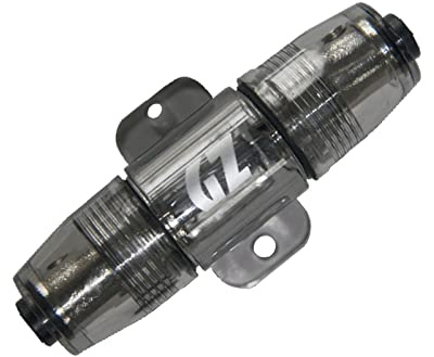 Ground Zero GZFH 1.20 IL-MANL – Wasserdichter Mini-ANL Sicherungshalter für Car HiFi Stromkabel, vergoldete Kontakte, transparente Schutzabdeckung