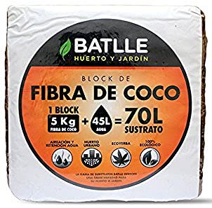 Semillas Batlle Sustratos Ecológicos - Block de Fibra de coco 5kg - 70l