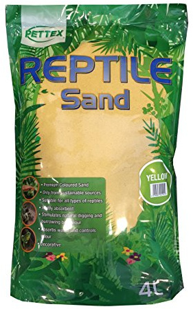 Pettex Reptile Coloured Calci Sand 4L Yellow