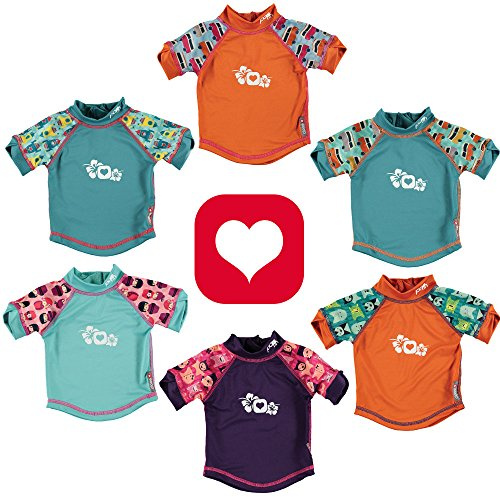 Camiseta unisex de manga corta, protección solar, secado rápido, para niños de 18 a 24 meses, color Campervan Blue