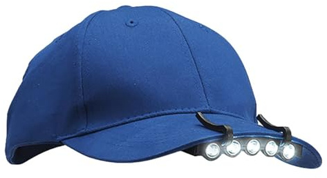 SAGEFINDS LED Clip On Cap Visor Light, Hands-Free Ball Cap Flashlight Headlamp, Baseball Hat Light Clip for Running Fishing Camping, Battery Operated