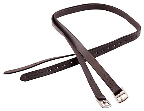 Premiere Steigbügelriemen Leder/Nylon 131100 schwarz Farbe Schwarz, Größe 120cm
