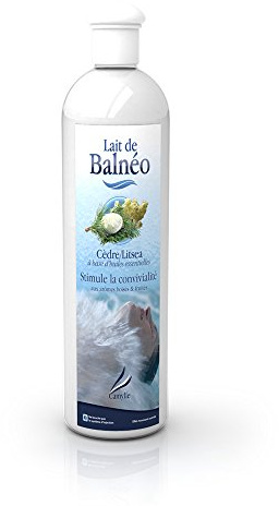 Camylle - Latte per idromassaggio Cedro/Litsea - Emulsione di oli essenziali per bagni idroterapici, bagnoschiuma e pediluvi - Stimola la convivialità con aromi legnosi e fruttati - 500ml