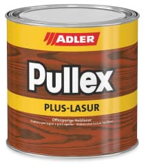 ADLER Pullex Plus-Lasur - Holzlasur Außen Farblos - Universell einsetzbare & aromatenfreie Holzschutzlasur als perfekter UV- & Wetterschutz - 2,5 l Eiche/Braun