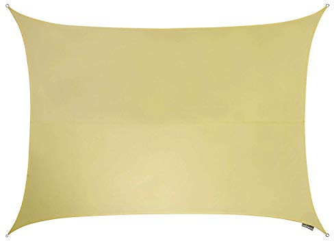 Kookaburra Waterproof Garden Sun Shade Sail Canopy in Sand 98% UV Block (3m x 2m Rectangle)
