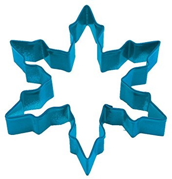 CybrTrayd R&M Narrow Snowflake Durable Baked-On Polyresin Finish Cookie Cutter, Navy