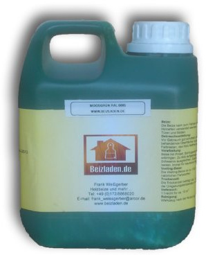 Beize Holzbeize Moosgrün RAL 6005 1000 ml