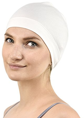 Jasmine Silk Bamboo Sleep Cap - Suitable for Chemo & Hair Loss (Ivory)