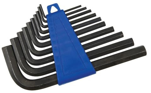 Silverline HK11 Set di Chiave Esagonale Metriche, 10 Pezzi, 2-10 mm