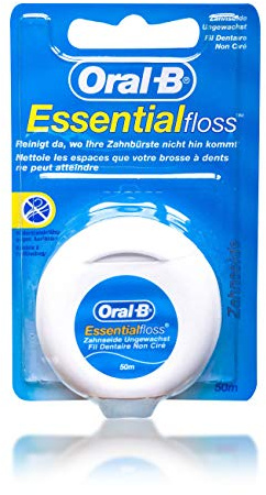 Oral-B Essentialfloss Lot de 5 fils dentaires non ciré 5 x 50 m