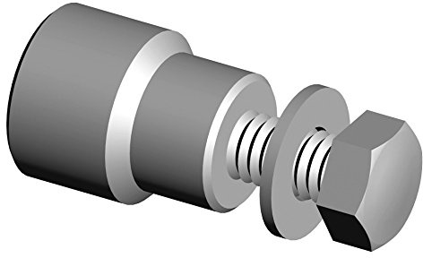 Entretoise à souder taraudée M8 pour Réf. 1630 - INOX