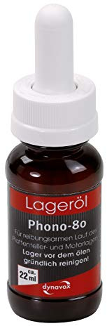 Aceite para rodamientos Dynavox Phono-80 de Sintron, 22ml